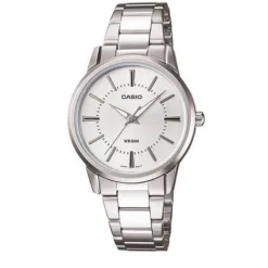 Casio Women's Watch LTP-1303D-7AVDF – Stainless Steel, White Dial, Minimalist Classic Design