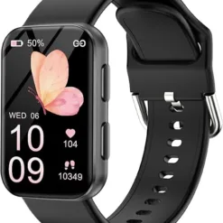 MorePro Health Fitness Tracker – Blood Oxygen, Heart Rate & Sleep Monitor, 120+ Sports Modes (Black)
