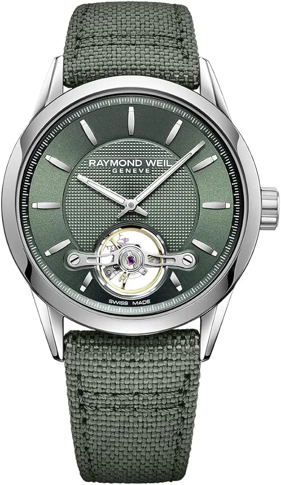 RAYMOND WEIL Freelancer Men’s Automatic Watch – RW1212, Green Dial, 42.5mm