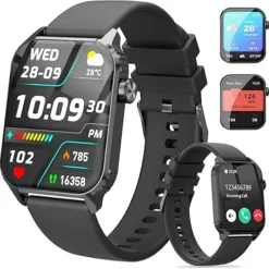 Smartwatch with 1.83" HD Display – 120 Sports Modes, Bluetooth Call, Music Control (Black)